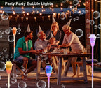 Cross-border street light bubble machine blowing bubble automatic bubble machine music light outdoor children's toys wedding atmosphere