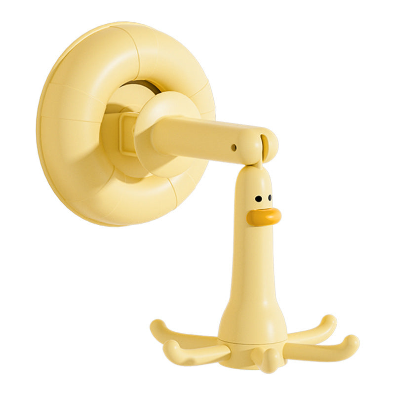 Little Duck Creative Octopus Suction Cup Hook Rotatable Multi-Functional Kitchen Utensil Spatula Rack Wall-Mounted Storage Rack