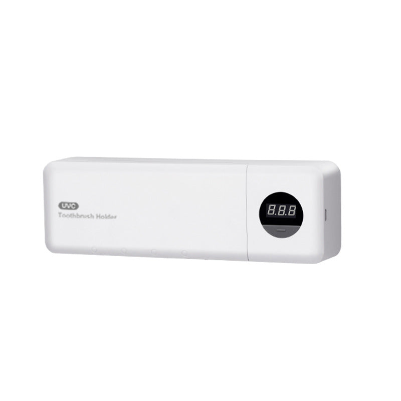 Household Toothbrush Sterilizer Intelligent Wall-mounted Automatic Induction Ultraviolet Sterilization Hole-free Toothbrush Storage Rack
