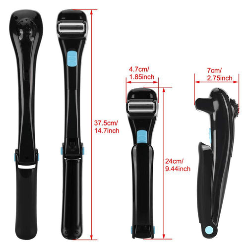 Amazon Back Razor Handle Foldable Electric Shaver Men's Back Epilator Body Scraper