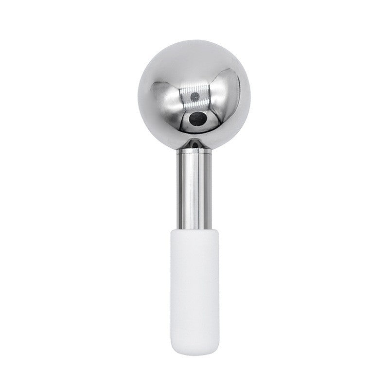 Ice Ball Beauty Device, Ice Muscle Ball, Golden Ice Cooling Compress, Stainless Steel, Facial Massage, Ice Wave Ball, Beauty Ice Compress