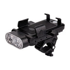 New High-Brightness Bicycle Light, Four-In-One Mobile Phone Holder, Horn, Headlight, USB Charging, Outdoor Cycling Equipment