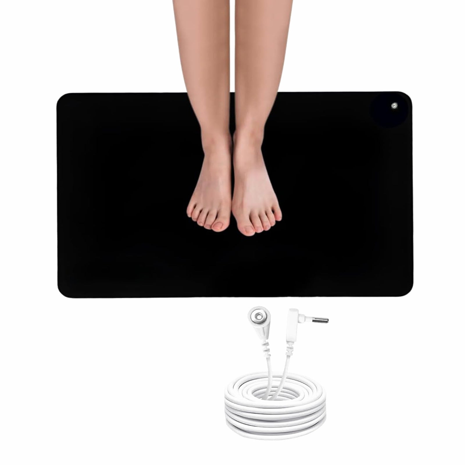 Cross-Border New Ultra-Thin Design Grounding Mat, Conductive Wear-Resistant Anti-Slip Particle Mouse Pad, Yoga Mat, Grounding Cable Mat