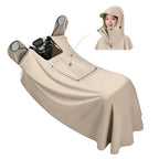 Thickened Electric Vehicle-Specific Raincoat, Single-Person Full-Body Rain Cover, Unisex All-In-One Riding Poncho