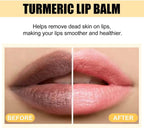 Turmeric Lemon Lip Balm Daily Moisturizing Soft Texture Lip Care Hydrating Glossy Lip Balm
