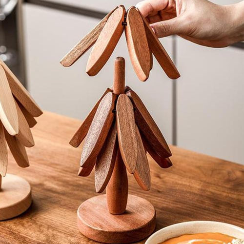 Christmas tree bamboo insulation mat