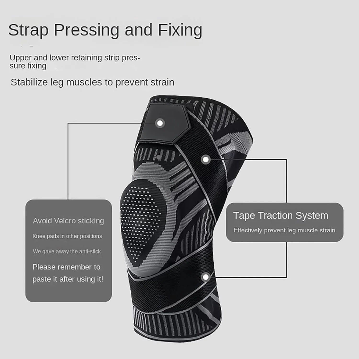 Knee Brace Grappling - Compression Knee Pad for Jiu Jitsu, MMA, Muay Thai, Wrestling, Judo-Unisex