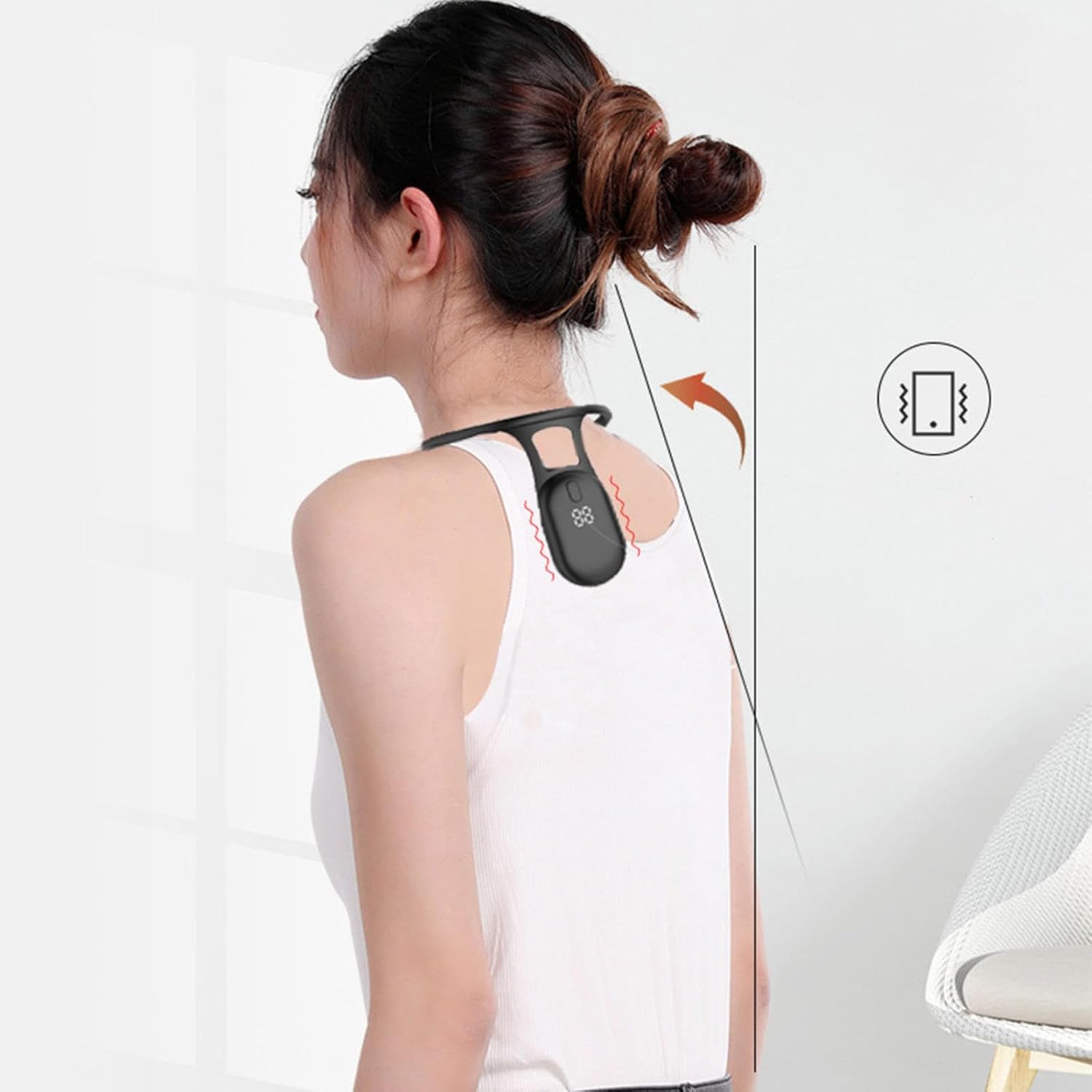 Hunchback Vibration Reminder Corrector with Lcd Screen