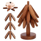Christmas tree bamboo insulation mat
