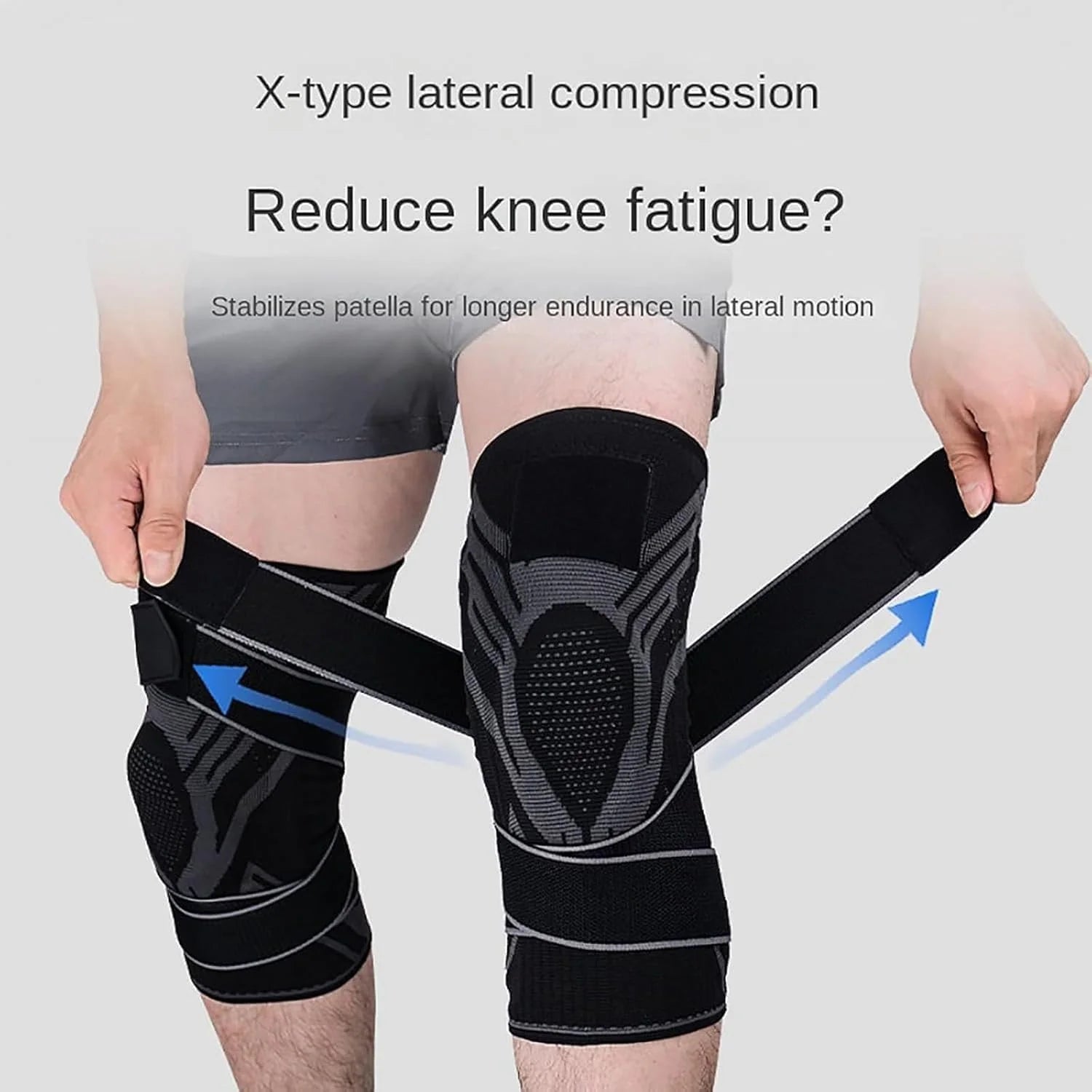 Knee Brace Grappling - Compression Knee Pad for Jiu Jitsu, MMA, Muay Thai, Wrestling, Judo-Unisex