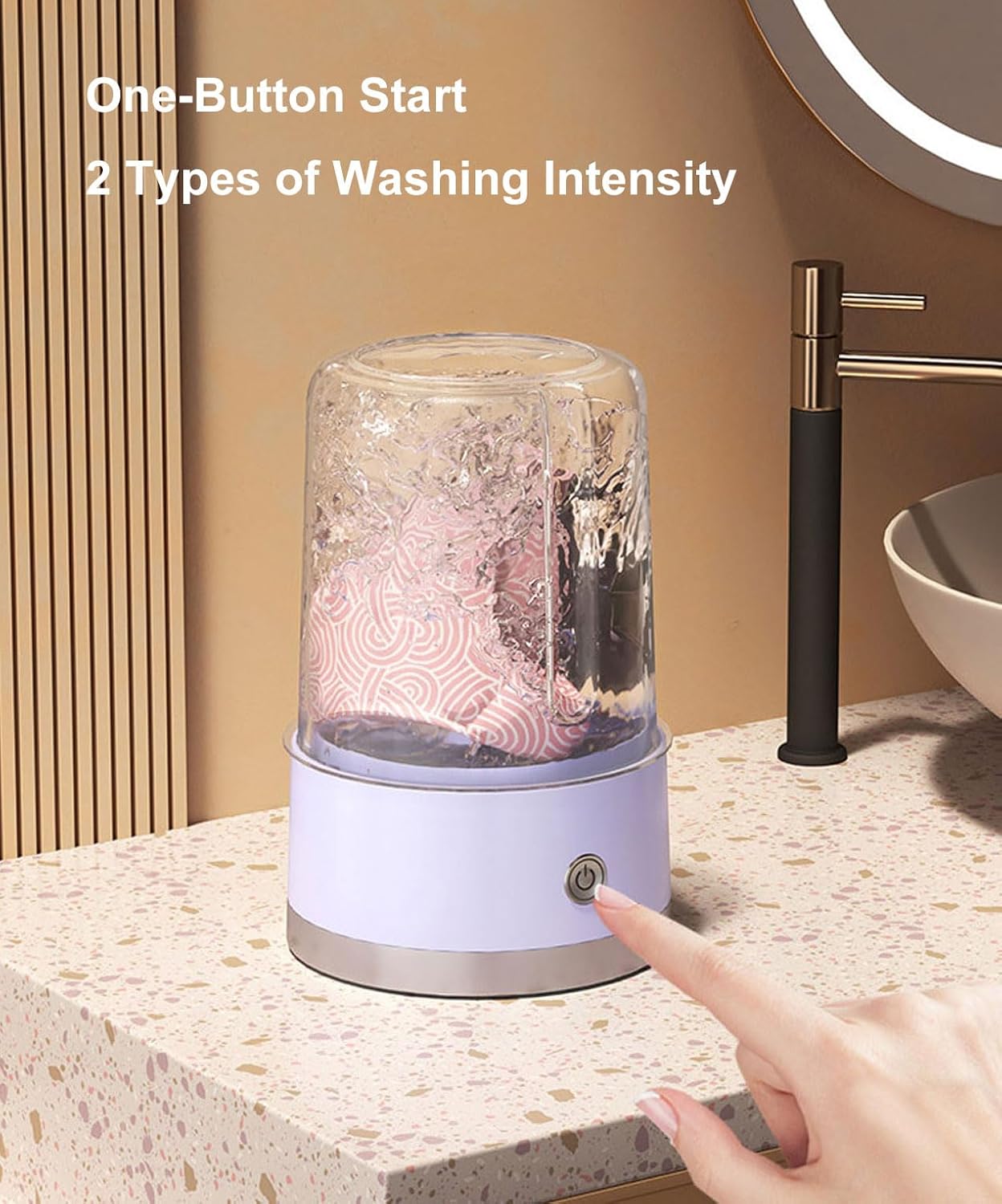 Rechargeable Mini Washing Machine for smaller clothes.