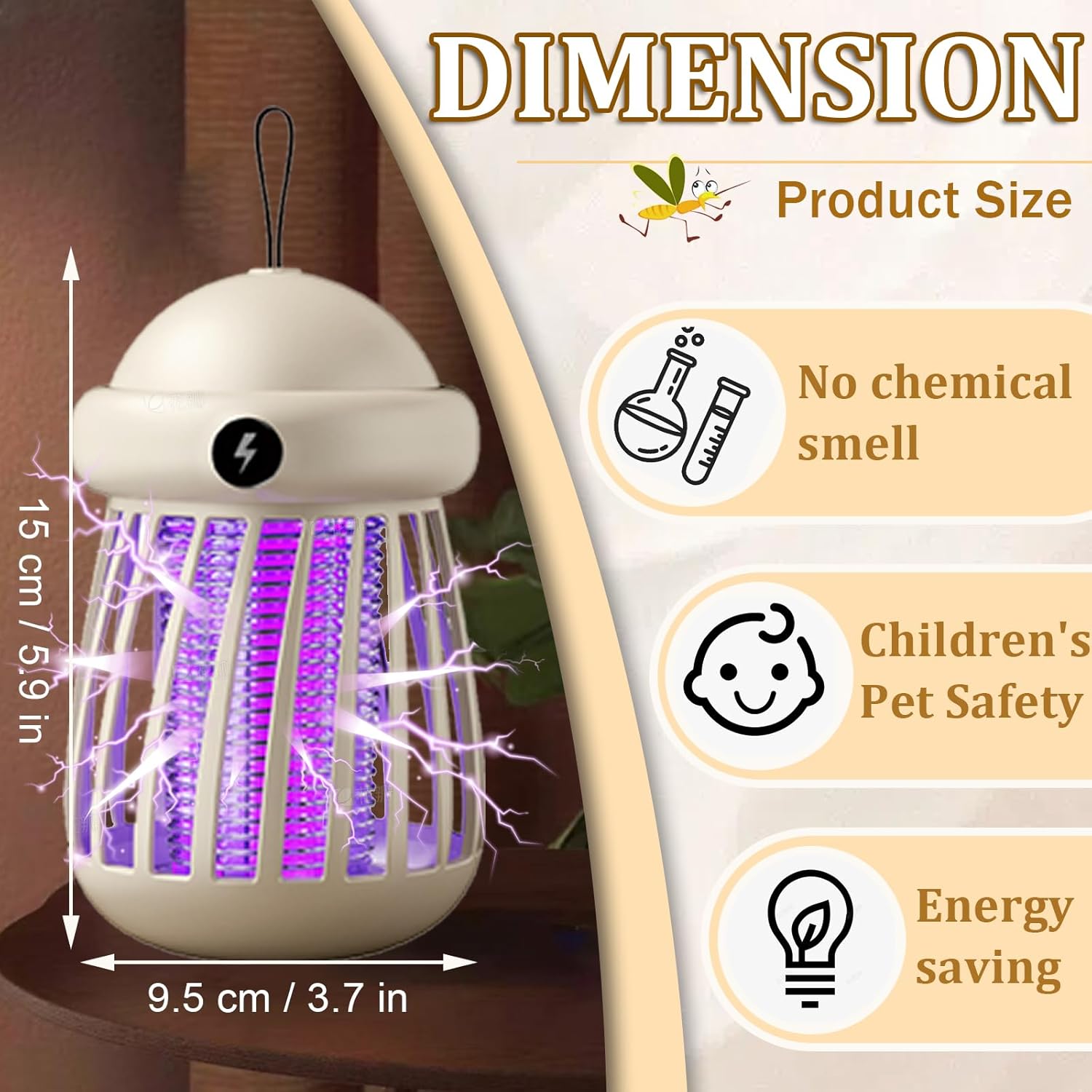 Electric shock mosquito lamp | usb rechargeable mosquito killer lamp