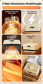 Ultra-Fast Smart Mini Dryer with Quick-Fold Design