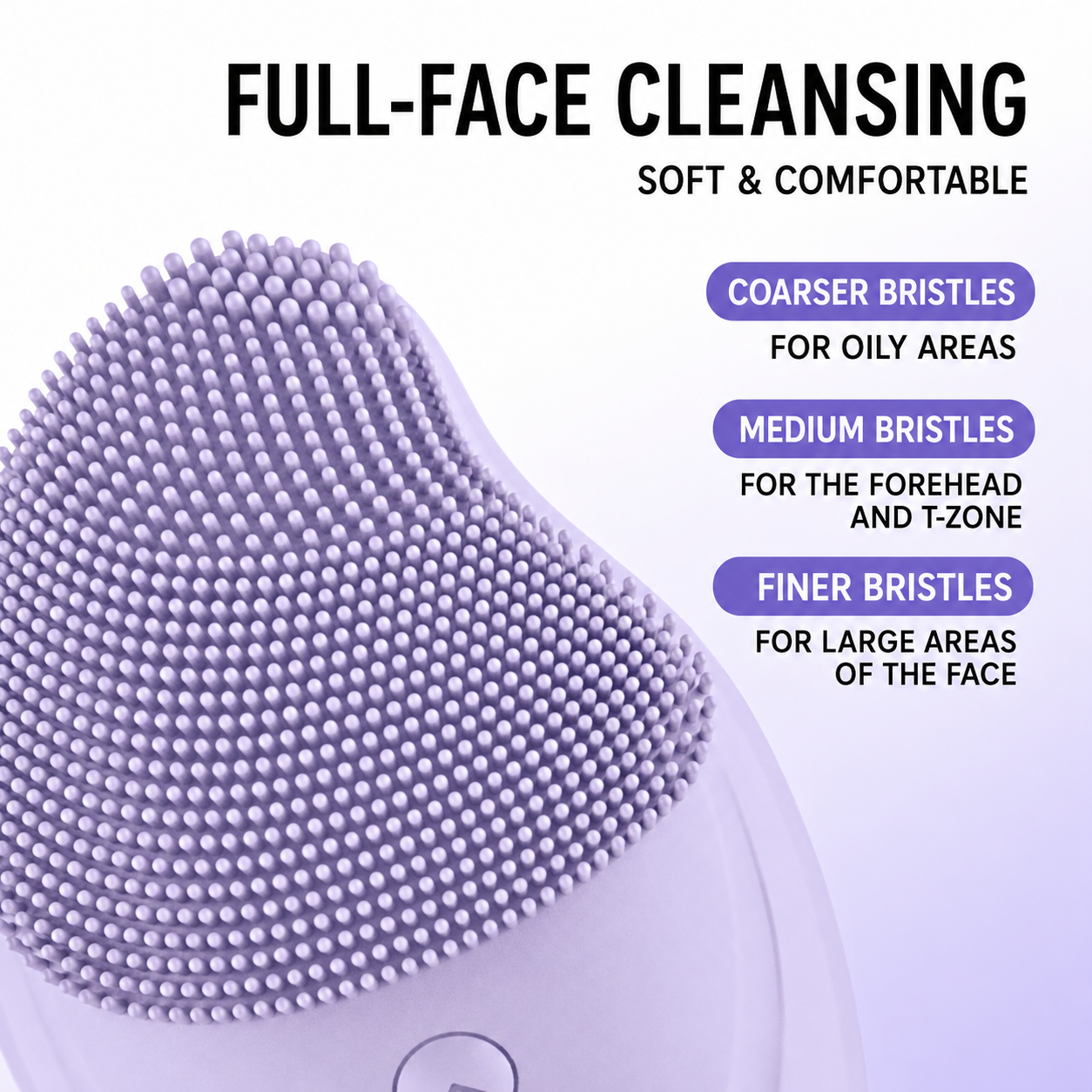 Electric Facial Cleanser Pore Cleaner Rechargeable Silicone Facial Cleanser for Women & men