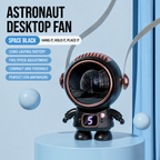 Handheld Cartoon Astronaut USB Desktop Neck Fan