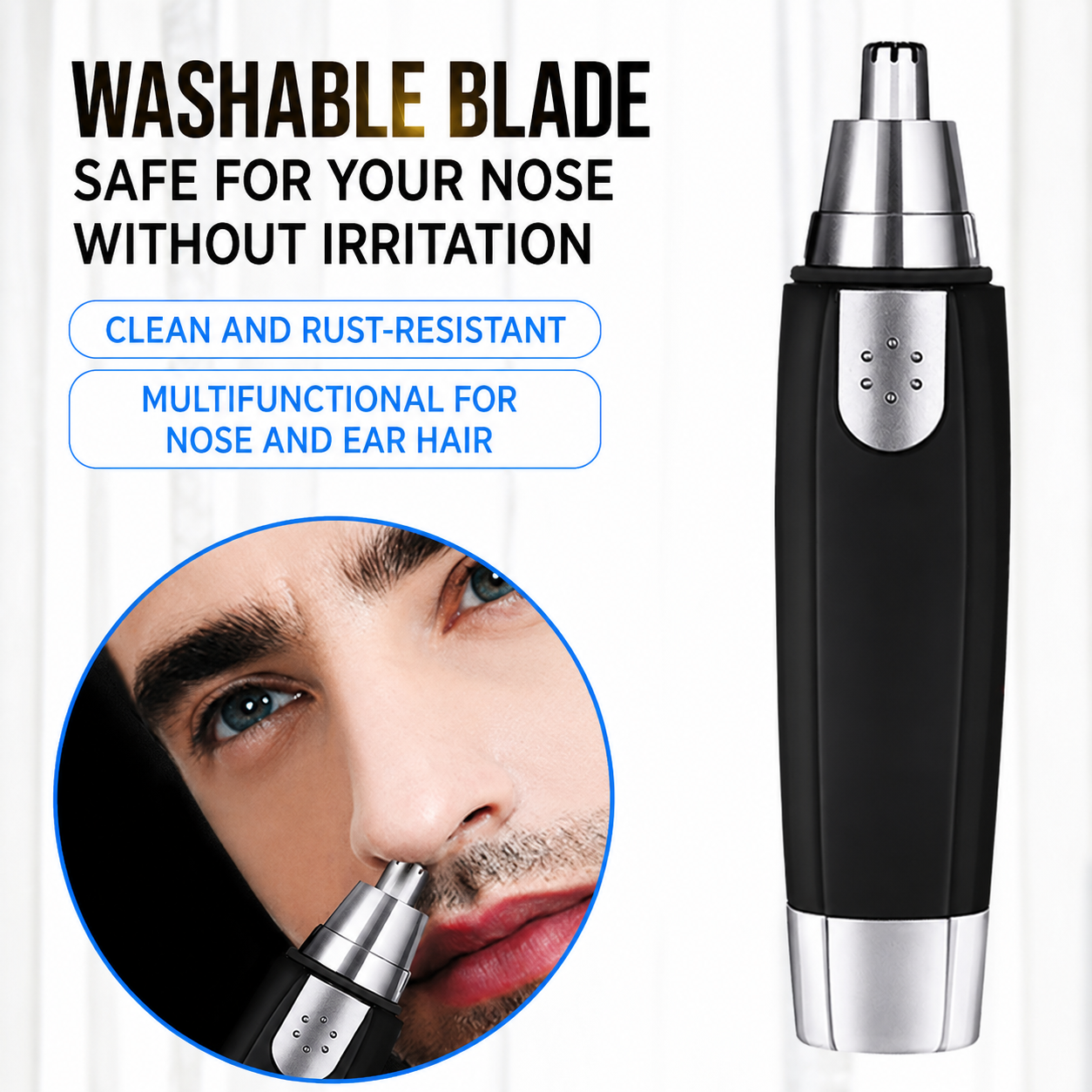 Electric Nose Hair Trimmer, Nose Hair Shaver, Eyebrow Trimming