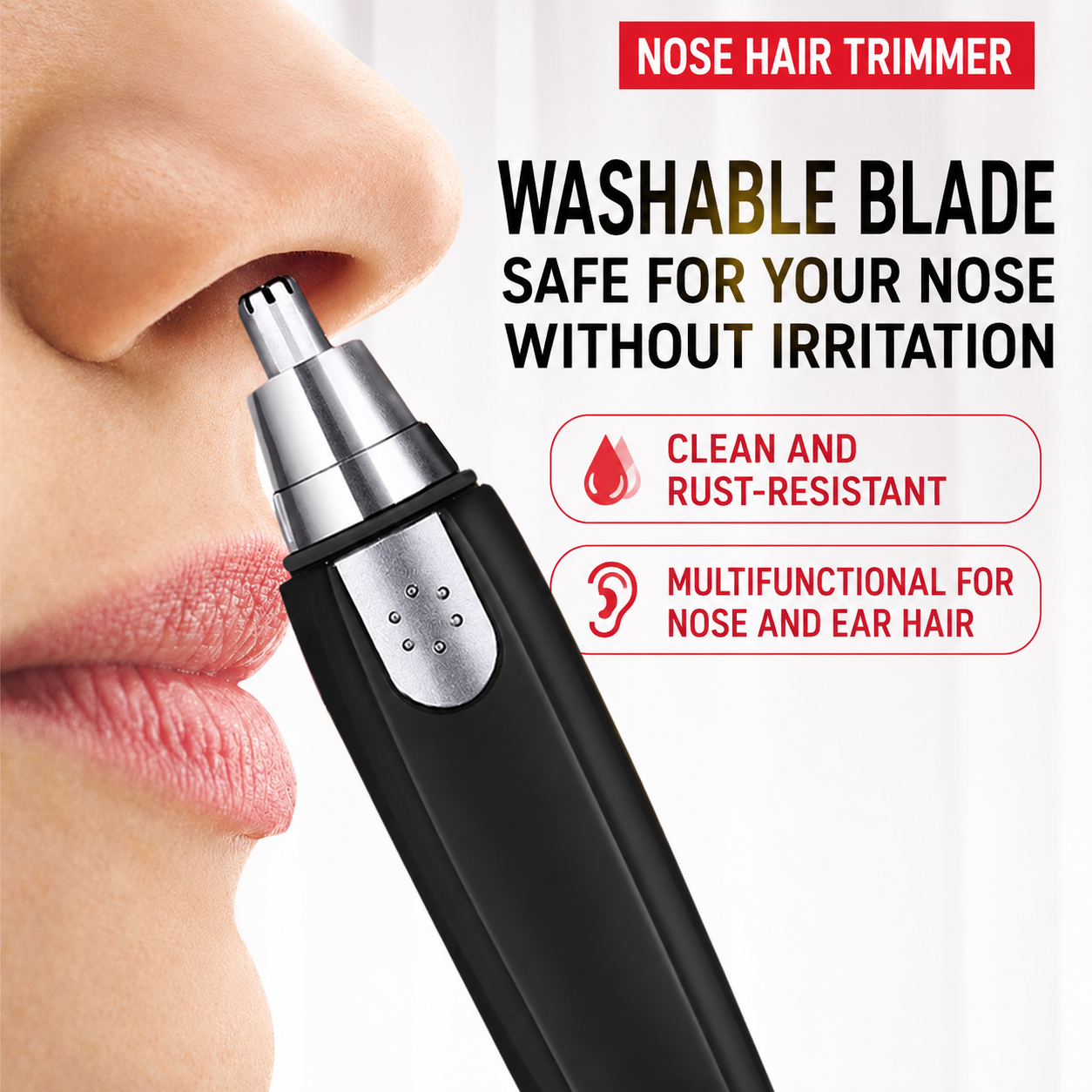 Electric Nose Hair Trimmer, Nose Hair Shaver, Eyebrow Trimming