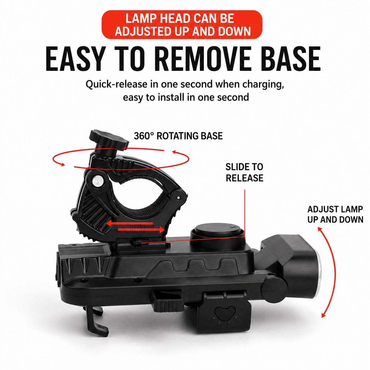 New High-Brightness Bicycle Light, Four-In-One Mobile Phone Holder, Horn, Headlight, USB Charging