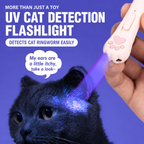 Cat Teasing Toy USB Rechargeable Multifunctional Wand Uv White Light