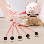 Cat Teasing Toy USB Rechargeable Multifunctional Wand Uv White Light
