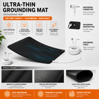 New Ultra-Thin Design Grounding Mat, Conductive Wear-Resistant Anti-Slip Particle Mouse Pad, Yoga Mat
