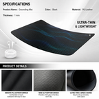 New Ultra-Thin Design Grounding Mat, Conductive Wear-Resistant Anti-Slip Particle Mouse Pad, Yoga Mat