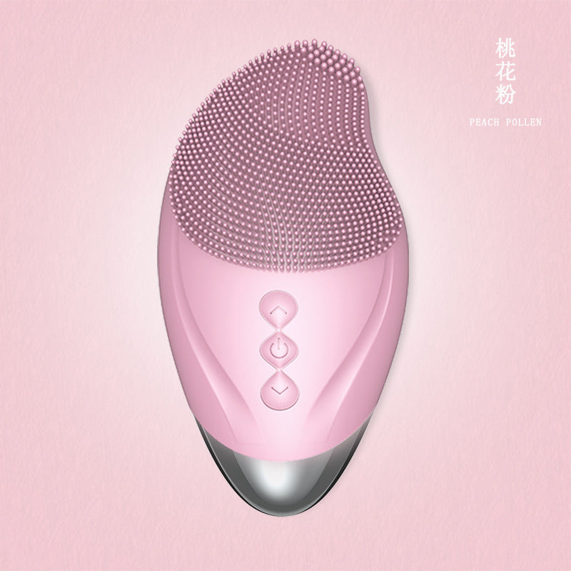 Electric Facial Cleanser Pore Cleaner Rechargeable Silicone Facial Cleanser for Women and Men Sonic Vibration Facial Cleansing Brush