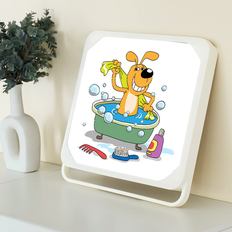 Mural Storage Box for Clean Clothes, Bathroom Wall-Mounted Folding Storage Rack, Toilet Cabinet