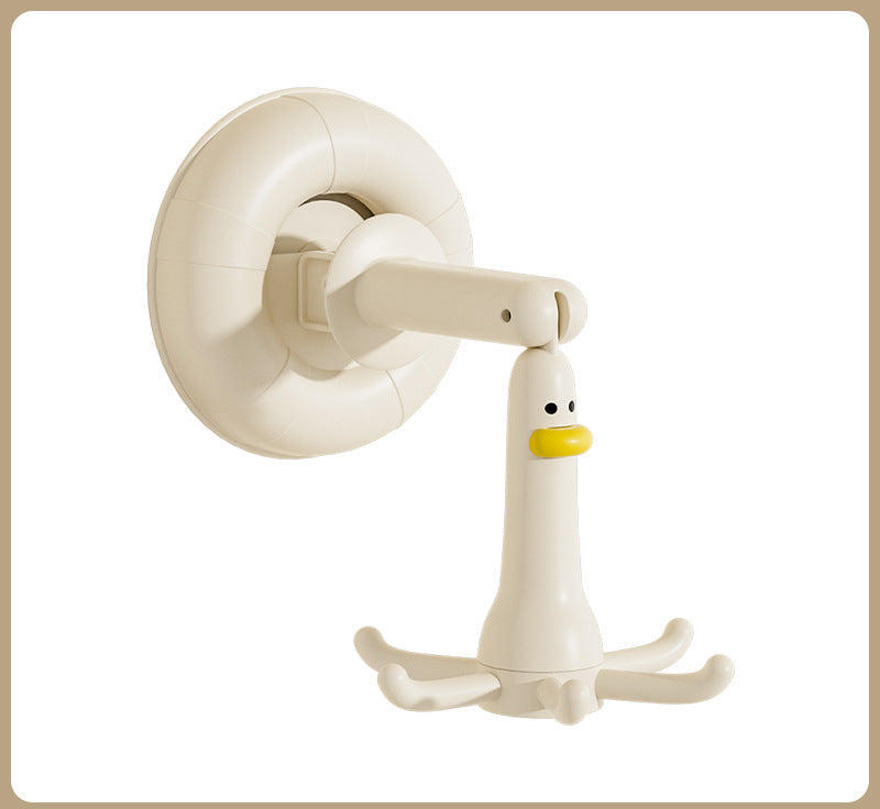 Little Duck Creative Octopus Suction Cup Hook Rotatable Multi-Functional Kitchen Utensil Spatula Rack Wall-Mounted Storage Rack