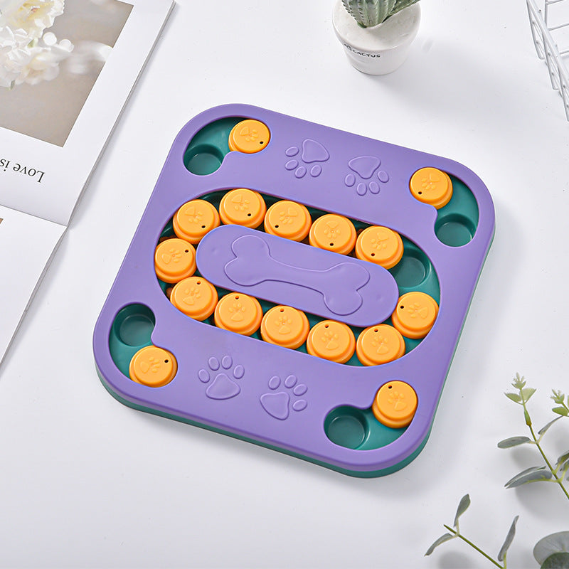 Pet educational toy feeder dog toy Amazon new antiboredom artifact interactive turntable into food dog bowl