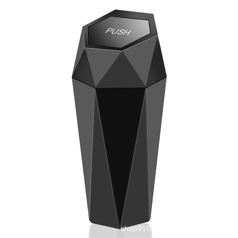 Car Trash Bin Mini Car Cup Holder Diamond Trash Bin Desktop Storage Box Car Trash Bin Trash Bin