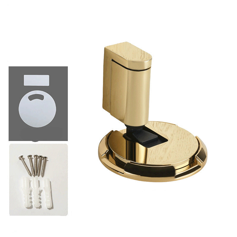 Windproof suction non-perforated door suction anti-collision new invisible toilet door resistance silent door stopper mechanical