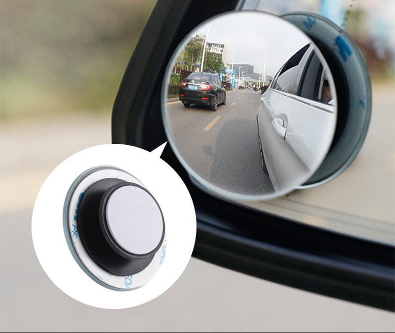 Square rearview mirror small round mirror car reversing artifact reflective auxiliary blind area 360 degree wide angle super clear car