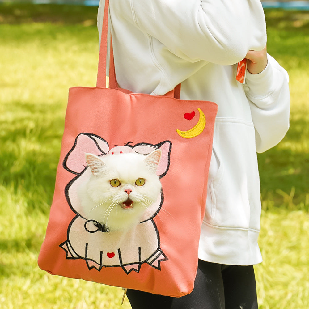 Pet Outgoing Bag Wholesale Cat Bag Crossbody Portable Cat Bag Small Dog Outcrop Dog Shoulder Bag Dog Supplies