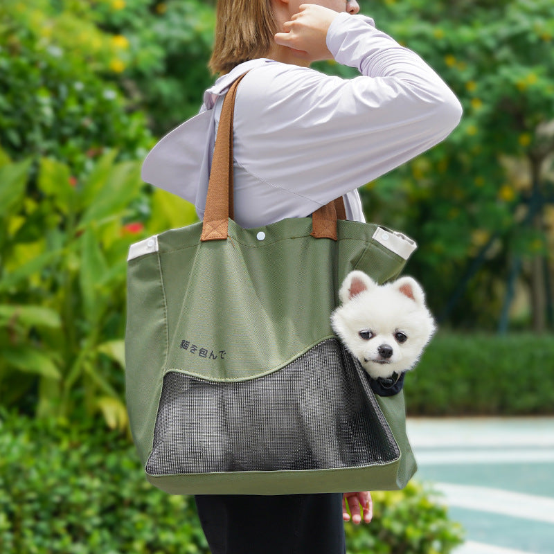 Pet Outgoing Bag Wholesale Cat Bag Crossbody Portable Cat Bag Small Dog Outcrop Dog Shoulder Bag Dog Supplies