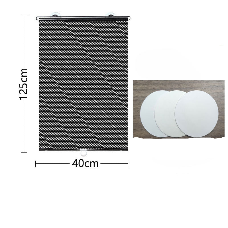 Cross-Border Car Sunshade Sun Protection and Heat Insulation Curtain Car Automatic Retractable Sunshade Automatic Roller Blind Sunshade