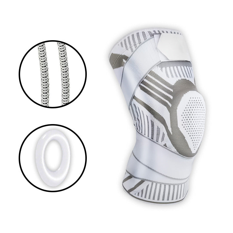 Autumn and winter outdoor sports knee strap pressurized anti-collision shock absorption basketball riding support breathable mountaineering running