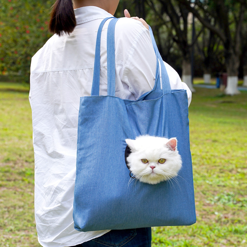 Pet Outgoing Bag Wholesale Cat Bag Crossbody Portable Cat Bag Small Dog Outcrop Dog Shoulder Bag Dog Supplies