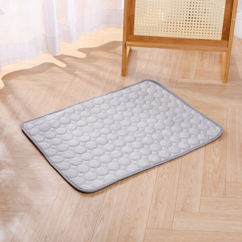 Cross-Border Wholesale Pet Ice Silk Mat, Summer Cooling Cat Sleeping Mat, Cool Floor Mat, Cat Cooling Mat, Dog Ice Silk Mat