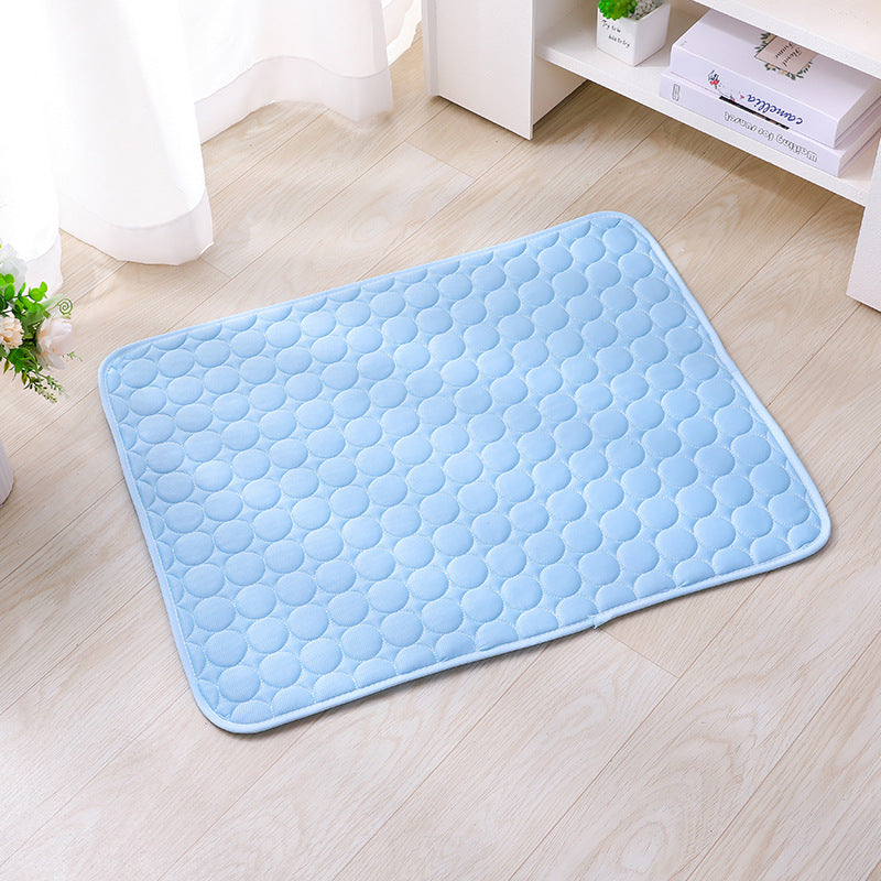 Cross-Border Wholesale Pet Ice Silk Mat, Summer Cooling Cat Sleeping Mat, Cool Floor Mat, Cat Cooling Mat, Dog Ice Silk Mat