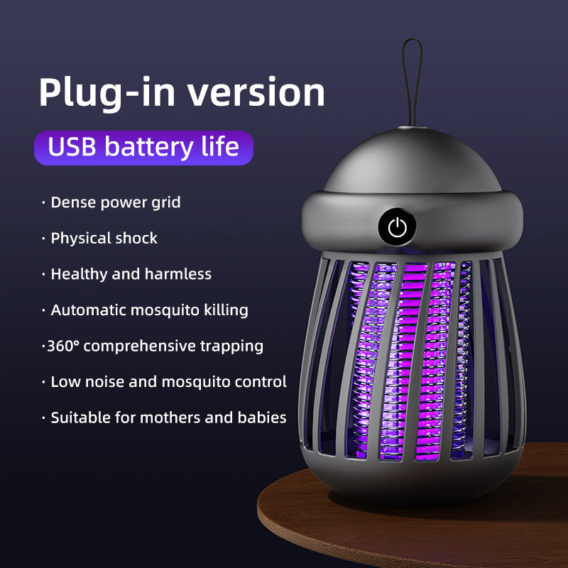 Cross-border foreign trade electric shock mosquito lamp automatic mosquito trap mosquito catcher household usb rechargeable mosquito killer mosquito repellent lamp