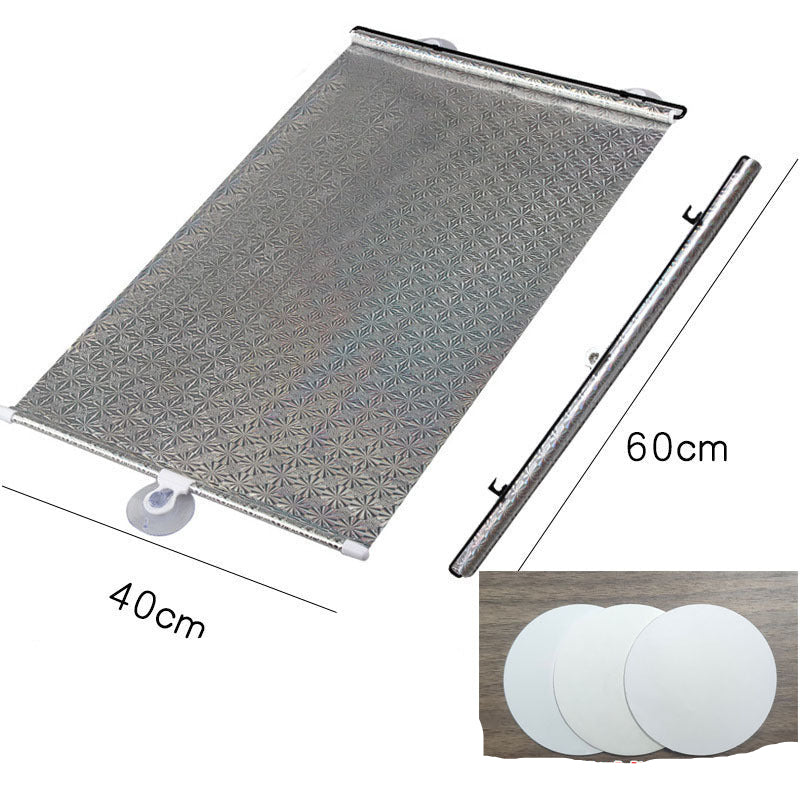 Cross-Border Car Sunshade Sun Protection and Heat Insulation Curtain Car Automatic Retractable Sunshade Automatic Roller Blind Sunshade