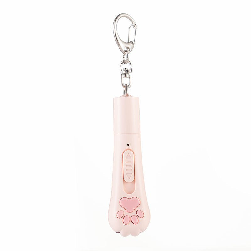 Cat Teasing Toy USB Rechargeable Multifunctional Cat Teaser Wand Uv White Light Multiple Pattern Projection Pet Supplies