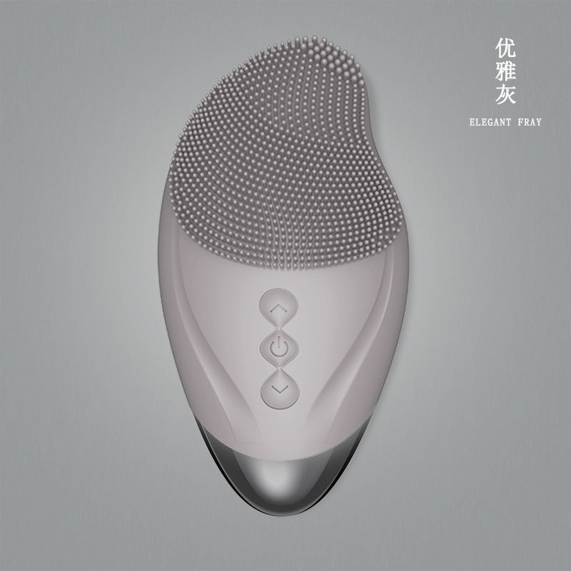 Electric Facial Cleanser Pore Cleaner Rechargeable Silicone Facial Cleanser for Women and Men Sonic Vibration Facial Cleansing Brush