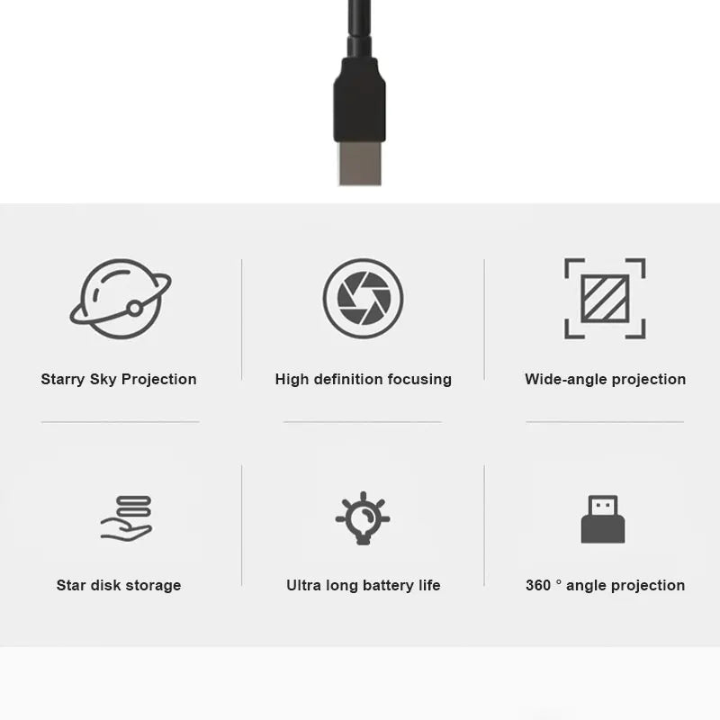 Car-Mounted Starry Sky USB Atmosphere Light