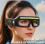 LED Lighted Safety Glasses - Protective Eyewear, Sports Biking Goggles, Rechargeable LED Safety Glasses | TYPE-C
