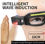 LED Lighted Safety Glasses - Protective Eyewear, Sports Biking Goggles, Rechargeable LED Safety Glasses | TYPE-C