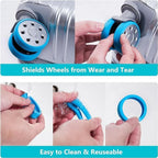 Luggage universal wheel silicone belt: 5 - 6.5 cm in Diameter.