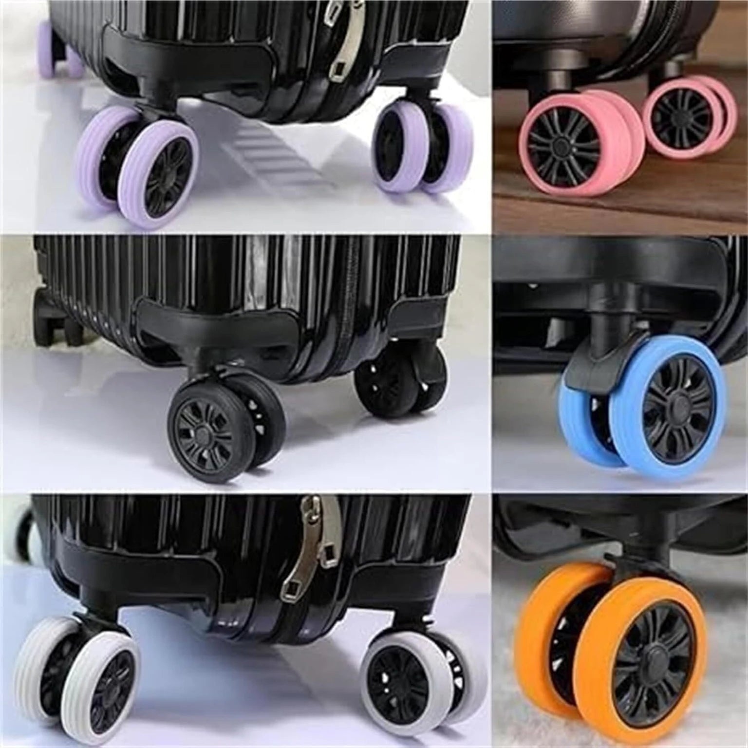 Luggage universal wheel silicone belt: 5 - 6.5 cm in Diameter.